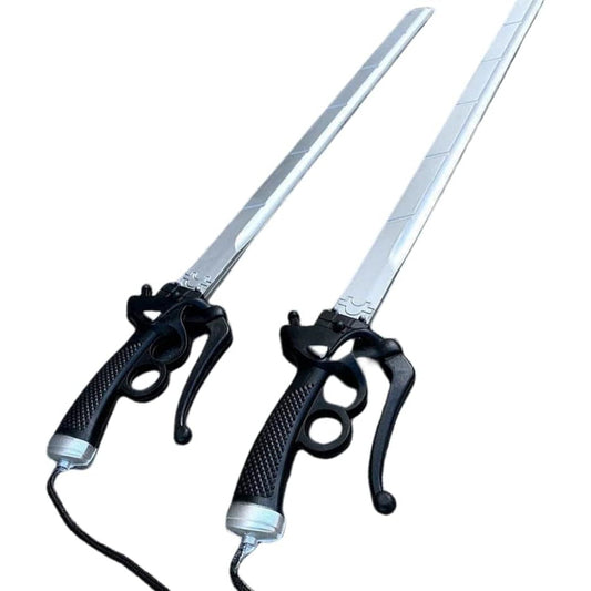 Attack on Titan Eren Yeager's Silver Foam Swords 2 Pack Set Cosplay Props - NEXTLEVELUK