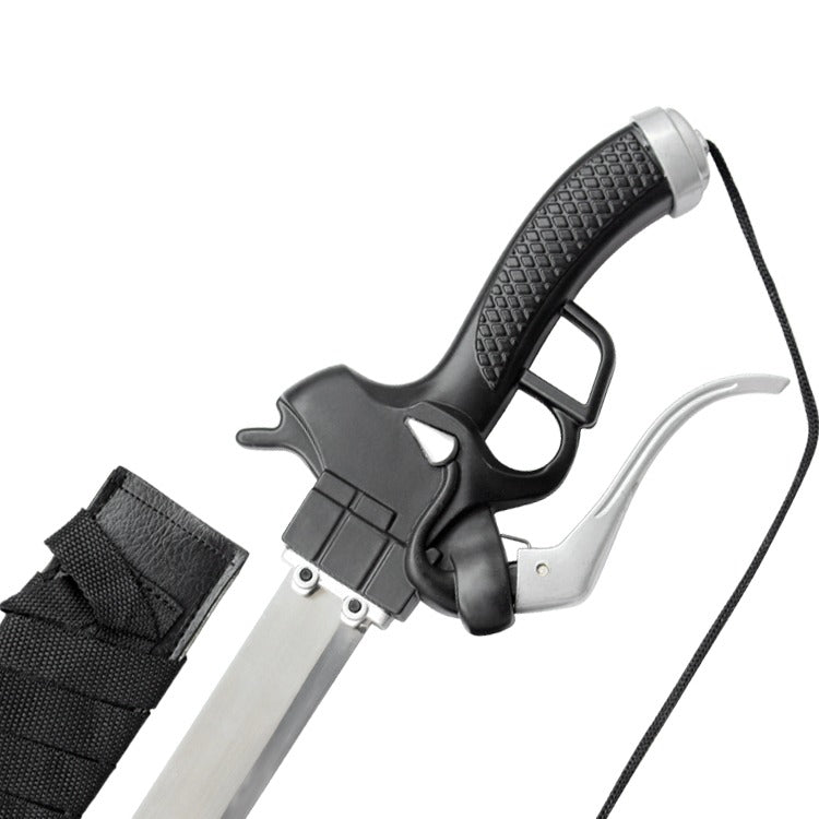 Attack on Titan Sword Levi Ackerman Metal Sword Silver Blade - NEXTLEVELUK