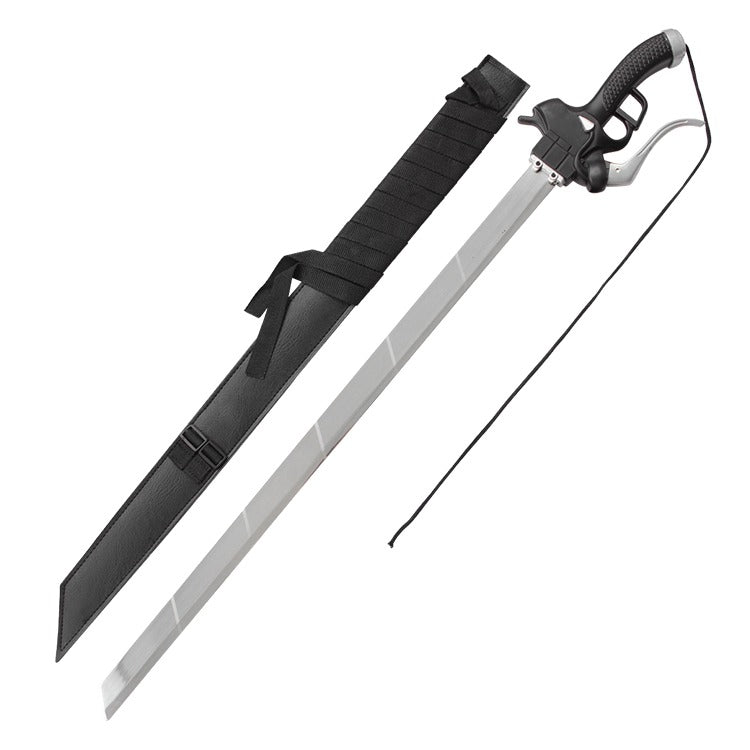 Attack on Titan Sword Levi Ackerman Metal Sword Silver Blade - NEXTLEVELUK