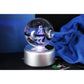 Mewtwo Pokemon Glass Crystal Pokeball 20 with Light-Up LED Base Ornament 80mm XL Size