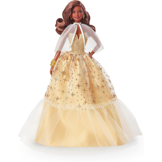 Barbie 2023 Signature Holiday Doll 35th Anniversary Brunette - NEXTLEVELUK