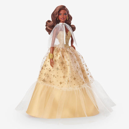 Barbie 2023 Signature Holiday Doll 35th Anniversary Brunette - NEXTLEVELUK