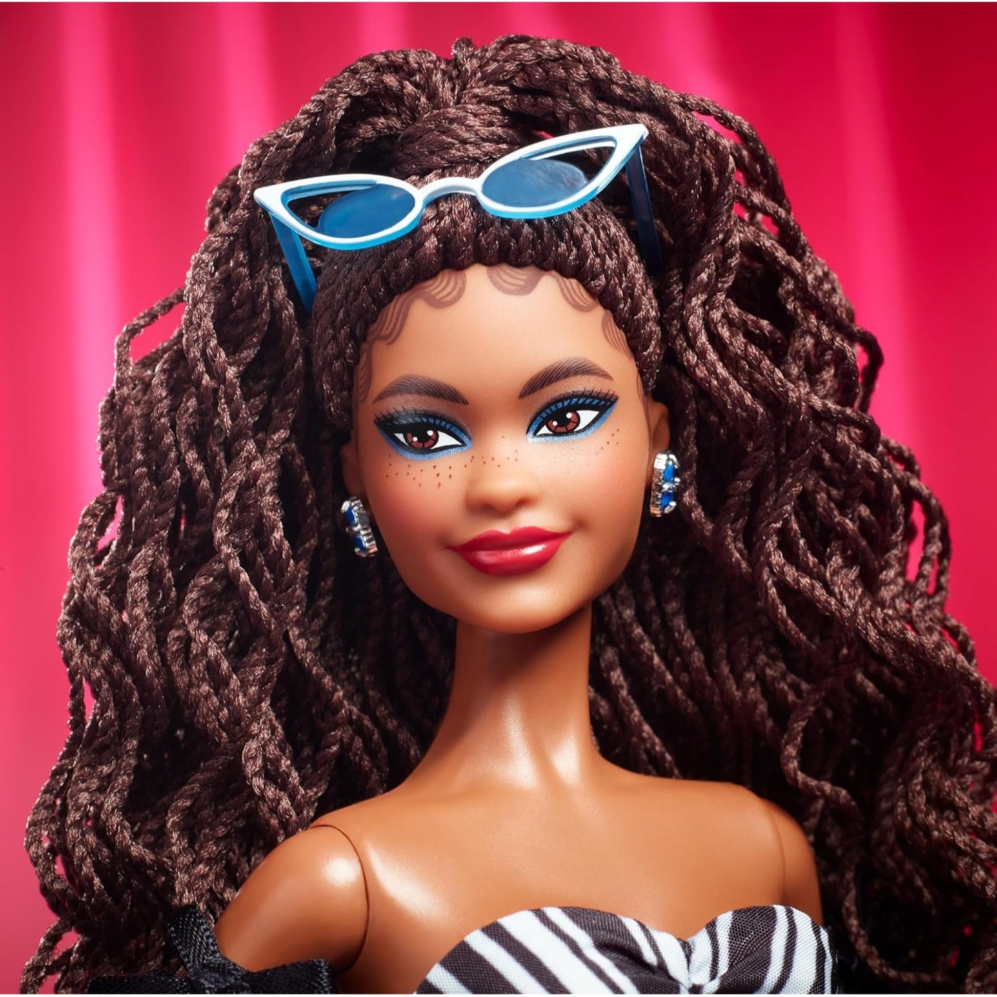Barbie Signature Doll 65th Anniversary Collectible with Brown Braided Hair HRM59 - NEXTLEVELUK