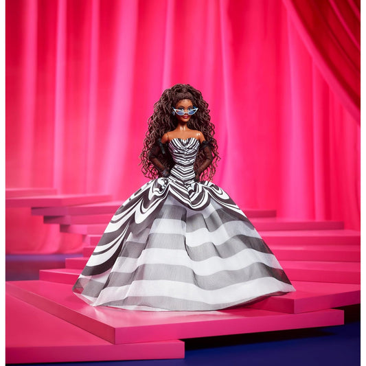 Barbie Signature Doll 65th Anniversary Collectible with Brown Braided Hair HRM59 - NEXTLEVELUK