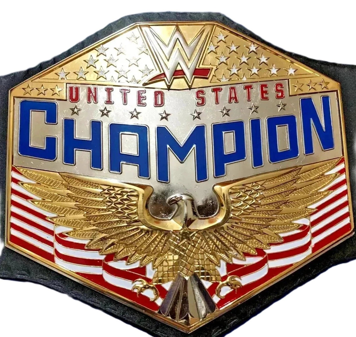 WWE United States Championship Replica Title Belt 6MM Diecast Plate CLEARANCE