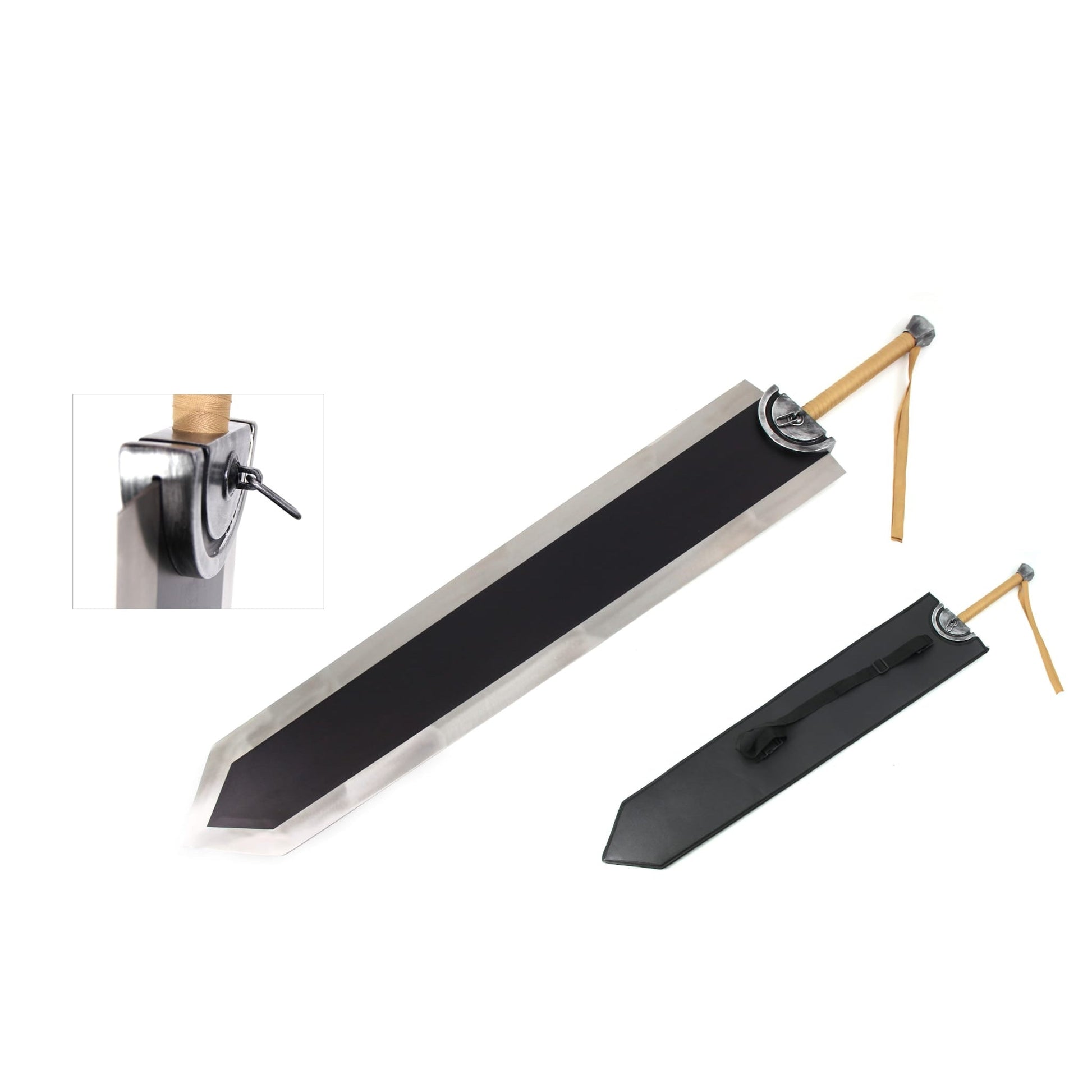 Berserk Guts Sword Dragon Slayer Metal Sword And Sheath FULL SIZE (DAMAGED) - NEXTLEVELUK