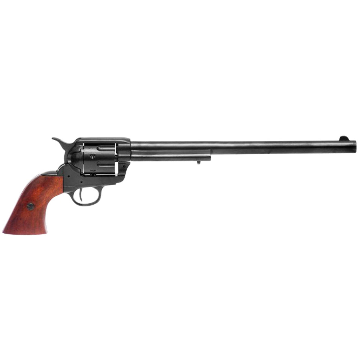 Black .45 Caliber Peacemaker Revolver Designed By S.Colt Denix Replica G7303 - NEXTLEVELUK