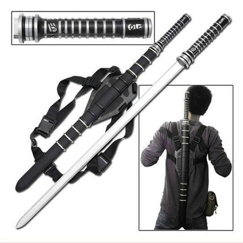 Blade Vampire Daywalker Metal Sword with Back Sheath Holder - NEXTLEVELUK