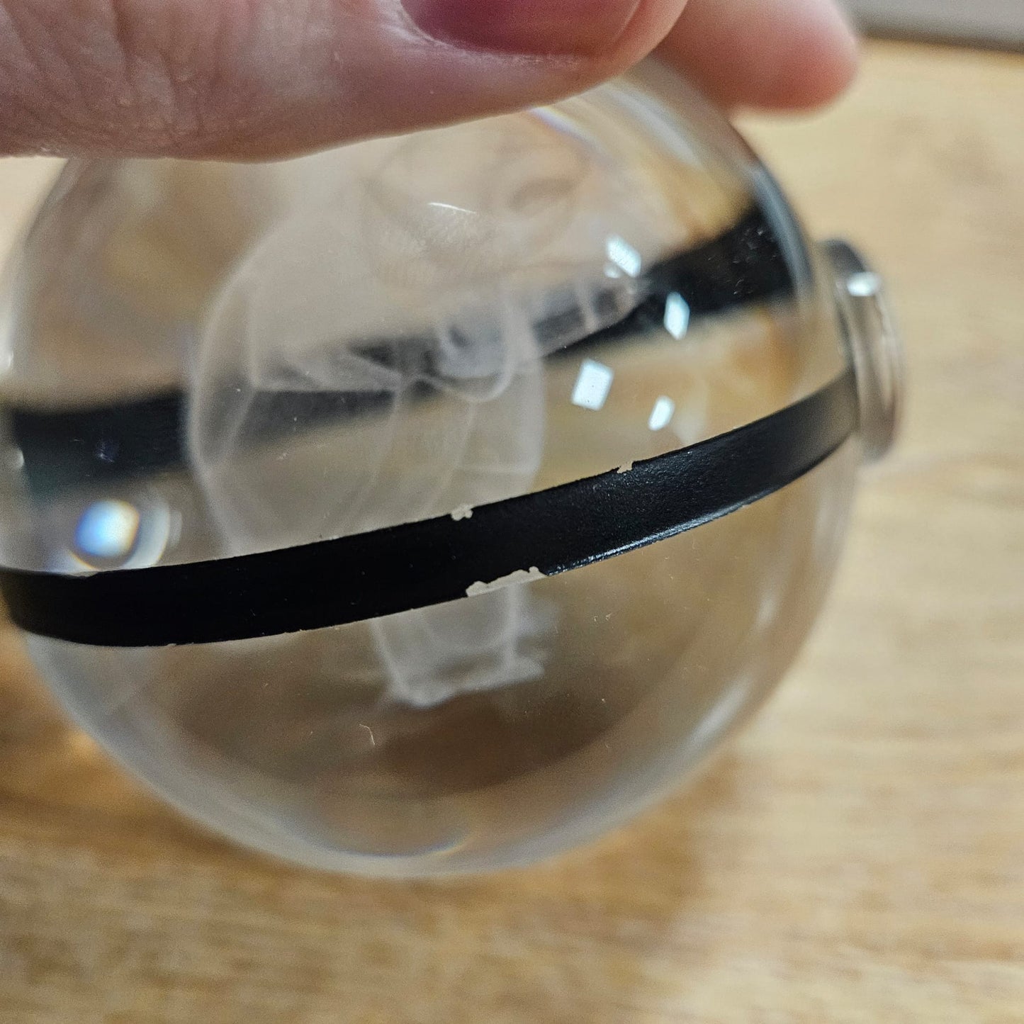 Pokemon 3D Crystal Ball Pokeball Blastoise Night Light 8cm XL Size DAMAGED