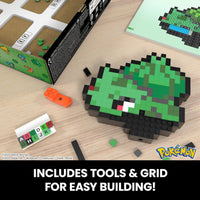 MEGA Pokémon Bulbasaur Retro Pixel Art Building Set HTH75 DAMAGED BOX