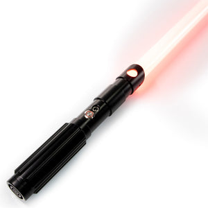 Star Wars No. C022 Black 4-Fonts Baselit Combat Lightsaber RGB Replica Chargable