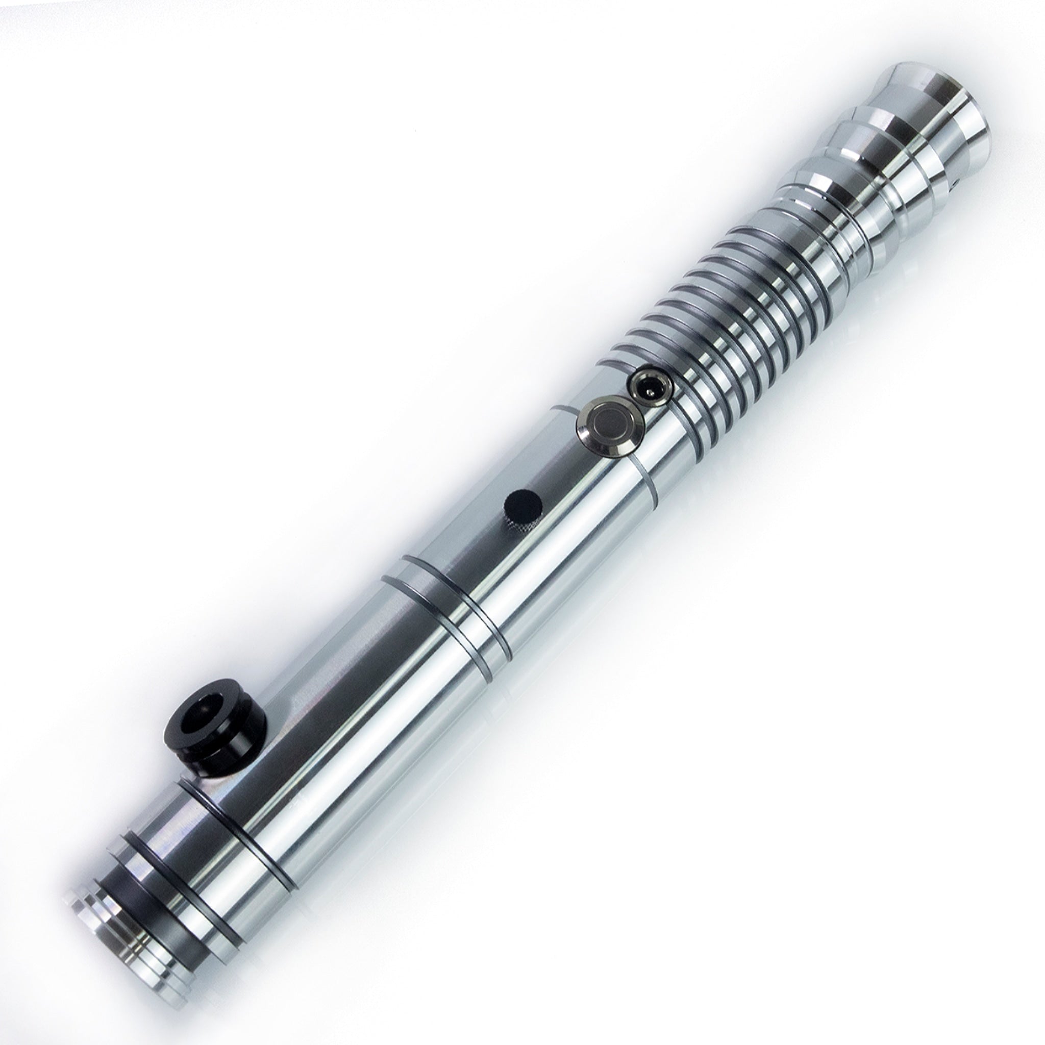 Star Wars No. C023 Silver Xenopixel Combat Lightsaber RGB Replica (No 96 Base)