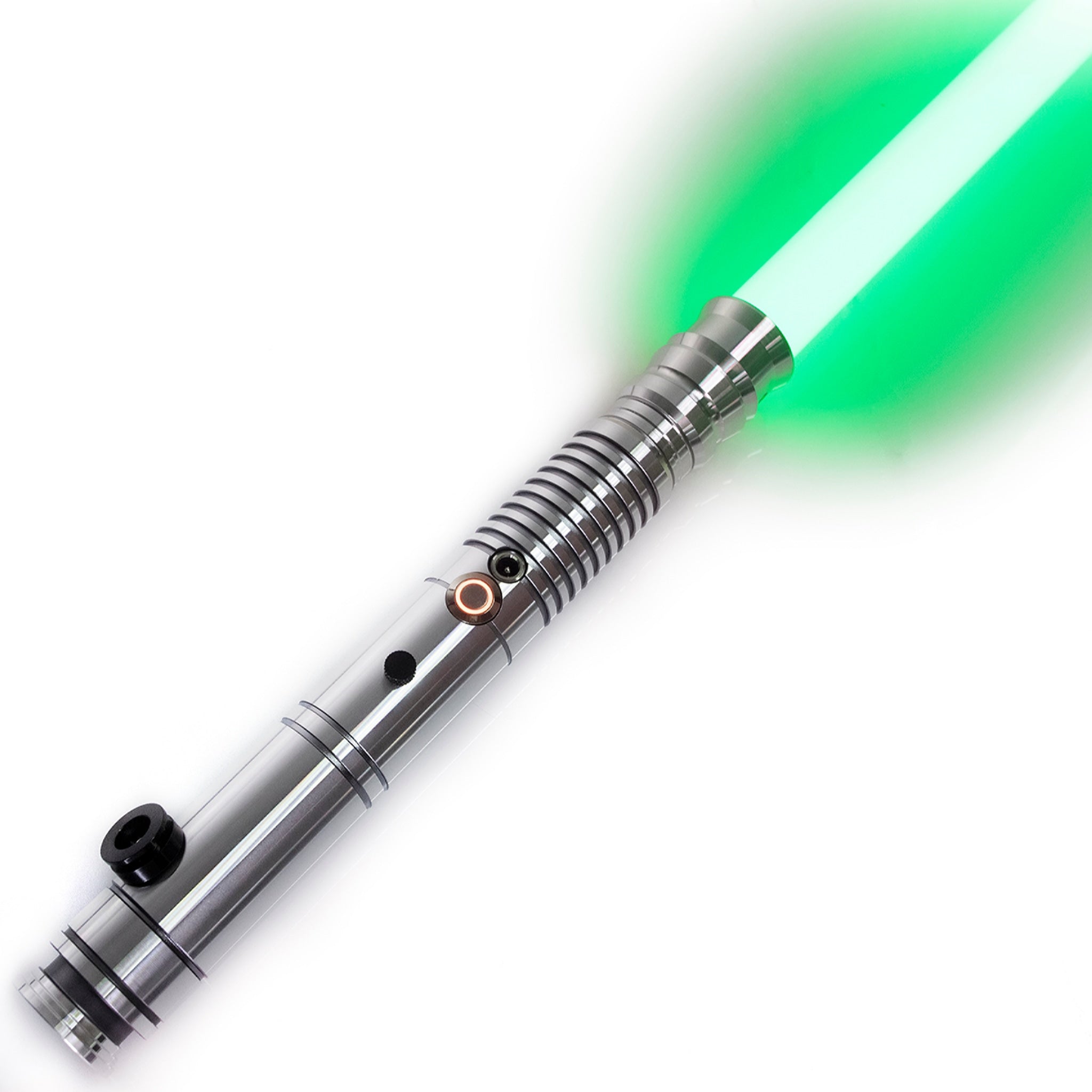 Star Wars No. C023 Silver Xenopixel Combat Lightsaber RGB Replica (No 96 Base)