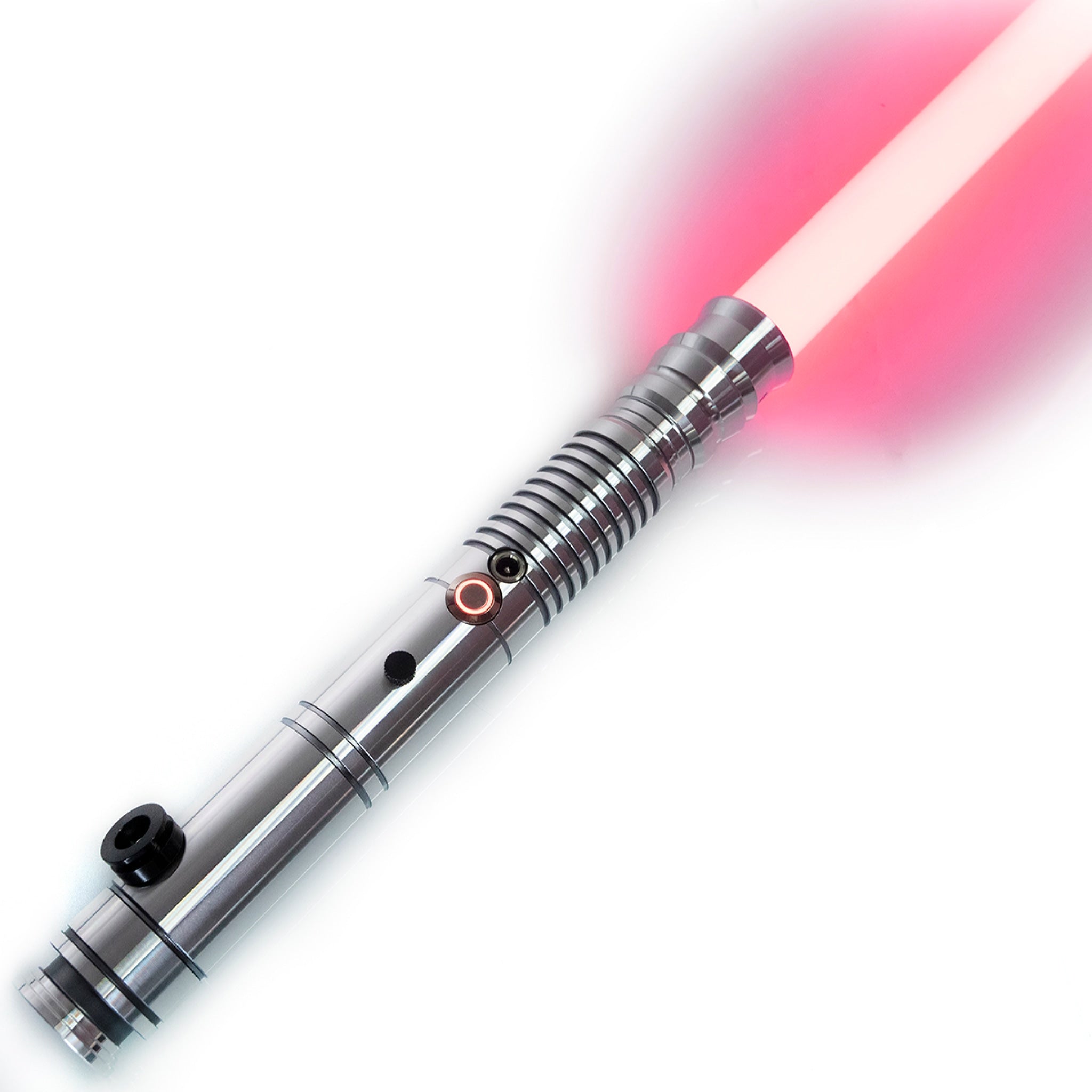 Star Wars No. C023 Silver Baselit Combat Lightsaber RGB Replica (No 96 Base)