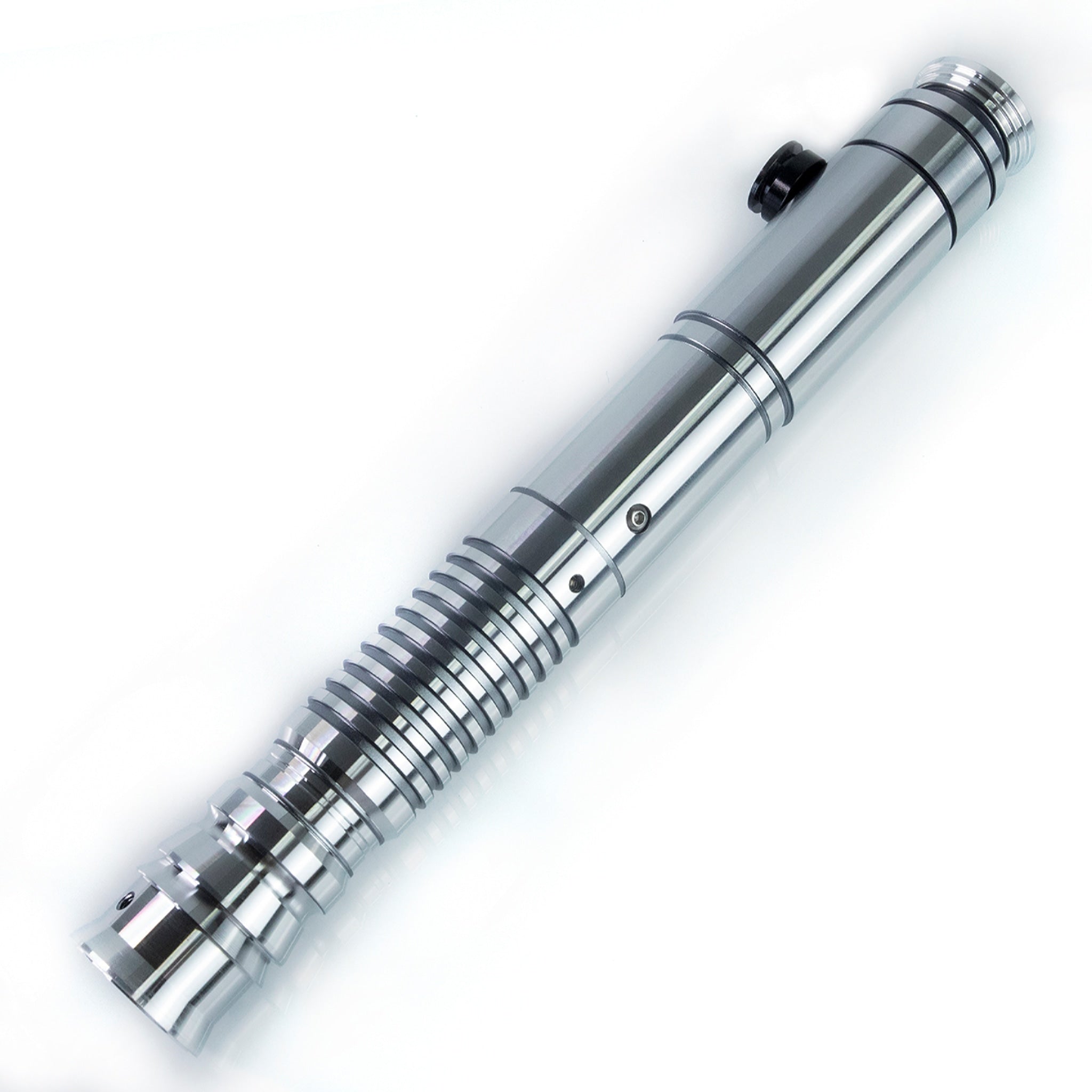 Star Wars No. C023 Silver Baselit Combat Lightsaber RGB Replica (No 96 Base)