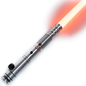 Star Wars No. C023 Silver Xenopixel Combat Lightsaber RGB Replica (No 96 Base)