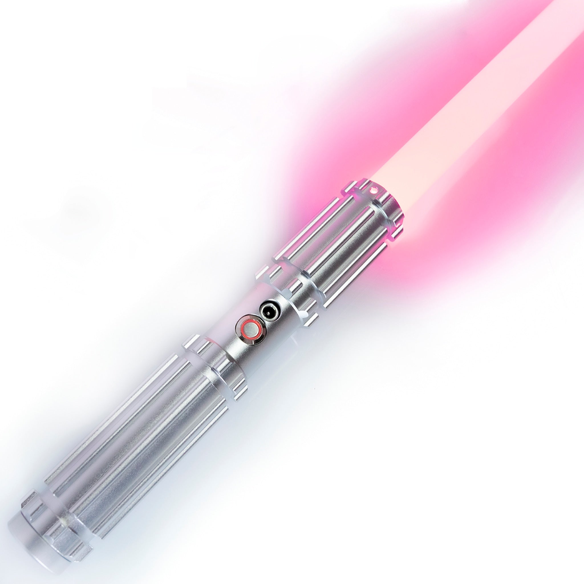Star Wars No. C024 Silver Baselit Combat Lightsaber RGB Replica