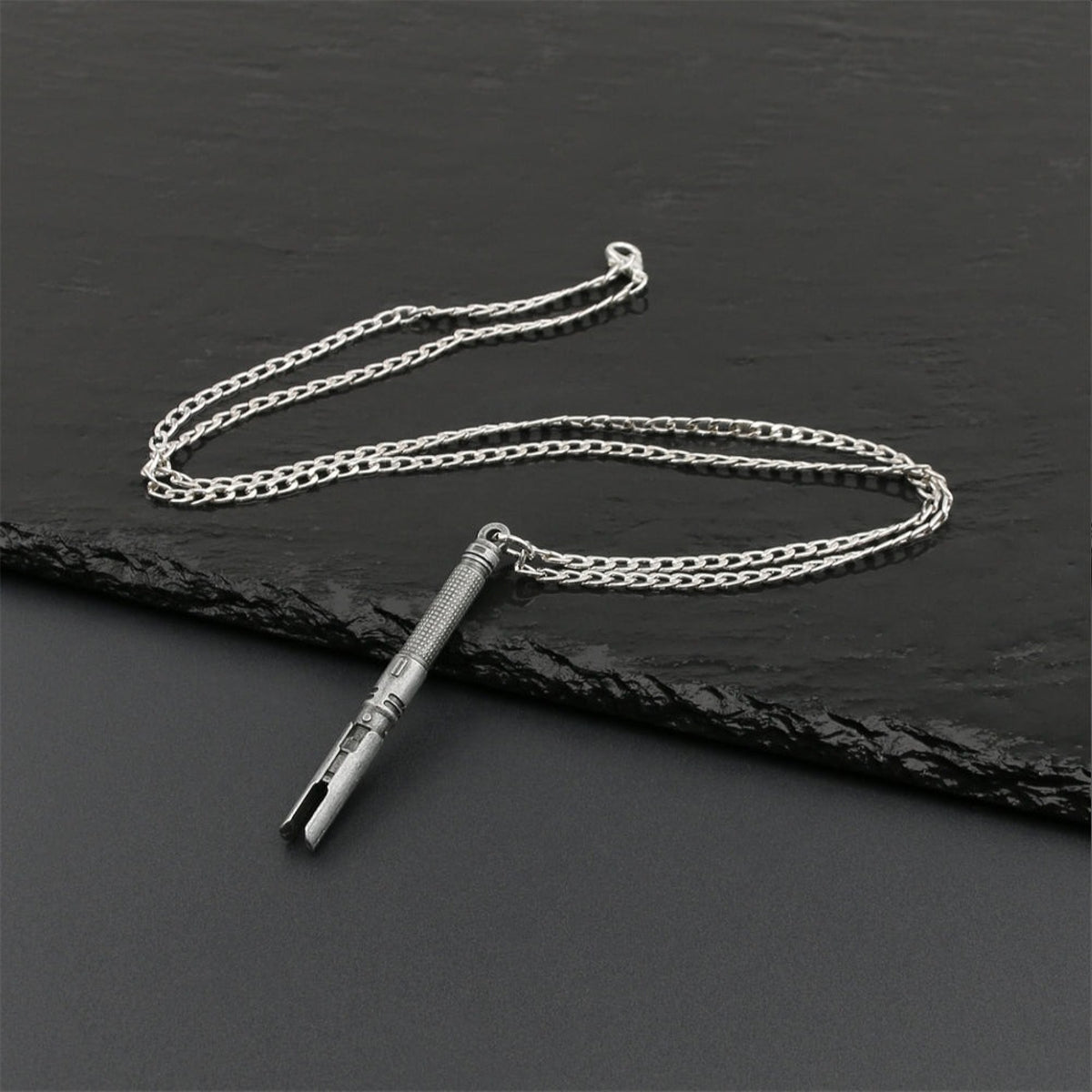 Lightsaber Hilt Stainless Steel Necklace