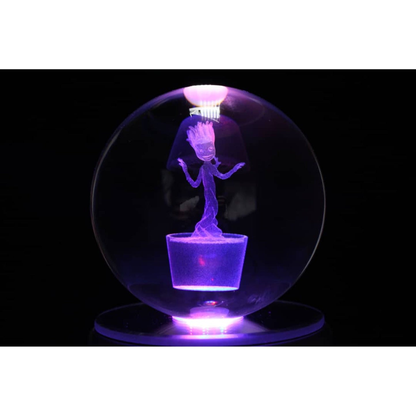 Character Glass Crystal Ball Groot Night Light 8cm XL Size - NEXTLEVELUK