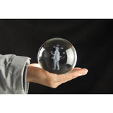 Character Glass Crystal Ball Naruto Night Light 8cm XL Size