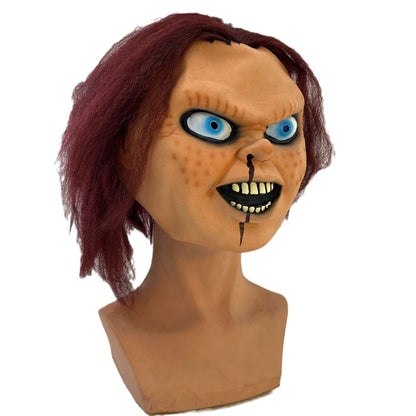 Chucky Mask Latex Cosplay Prop Replica for Halloween & Role Play - NEXTLEVELUK