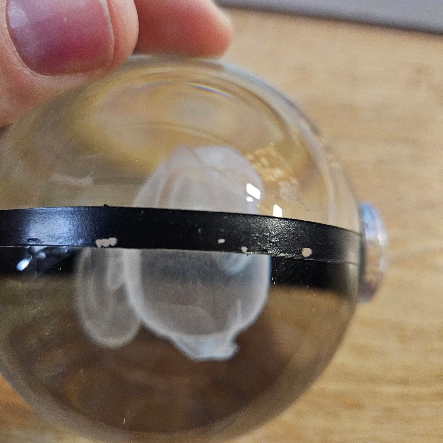 Pokemon 3D Crystal Ball Pokeball Clefairy Night Light 8cm XL Size DAMAGED