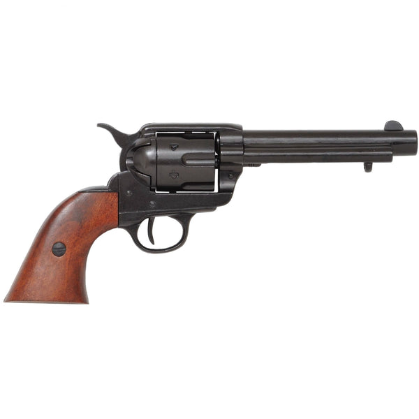 Colt Peacemaker With Wooden Handle Black Finish Denix Replica G1106/N