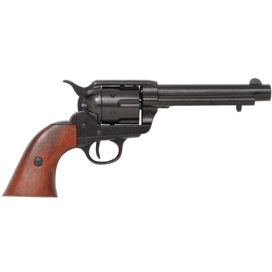 Colt Peacemaker With Wooden Handle Black Finish Denix Replica G1106/N