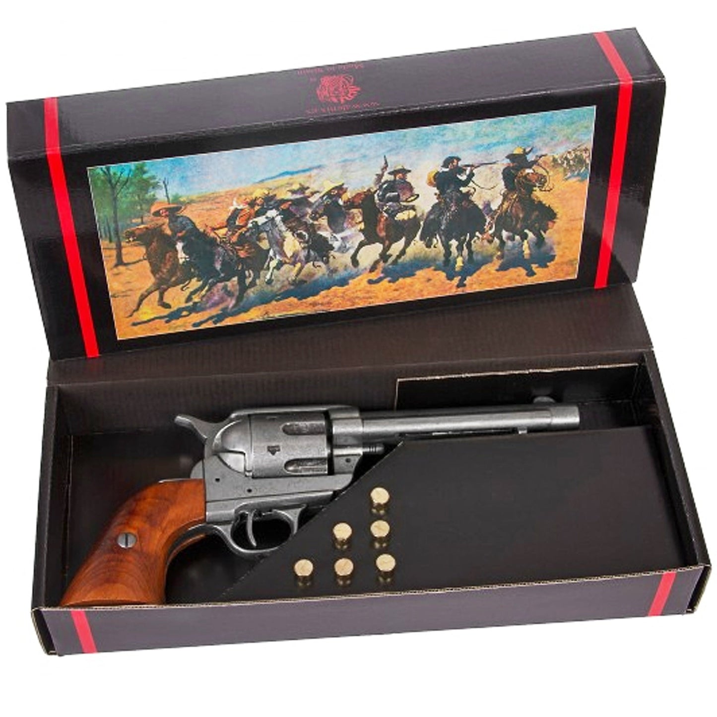Colt Peacemaker With Wooden Handle Gun Metal Finish Denix Replica G1 - 1106/G - NEXTLEVELUK