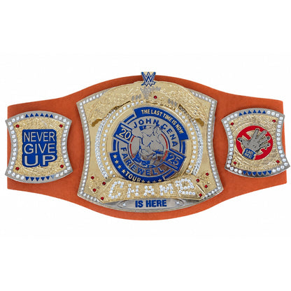 WWE John Cena Farewell Tour 2025 Spinner Championship Belt 6MM Diecast Plate