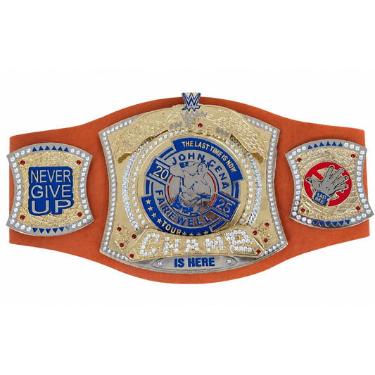 WWE John Cena Farewell Tour 2025 Spinner Championship Wrestling Belt 6MM Diecast Plate