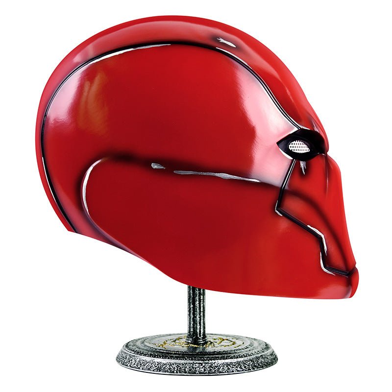 DC Red Hood Helmet Battle Damaged Jason Todd Resin Helmet Replica - NEXTLEVELUK