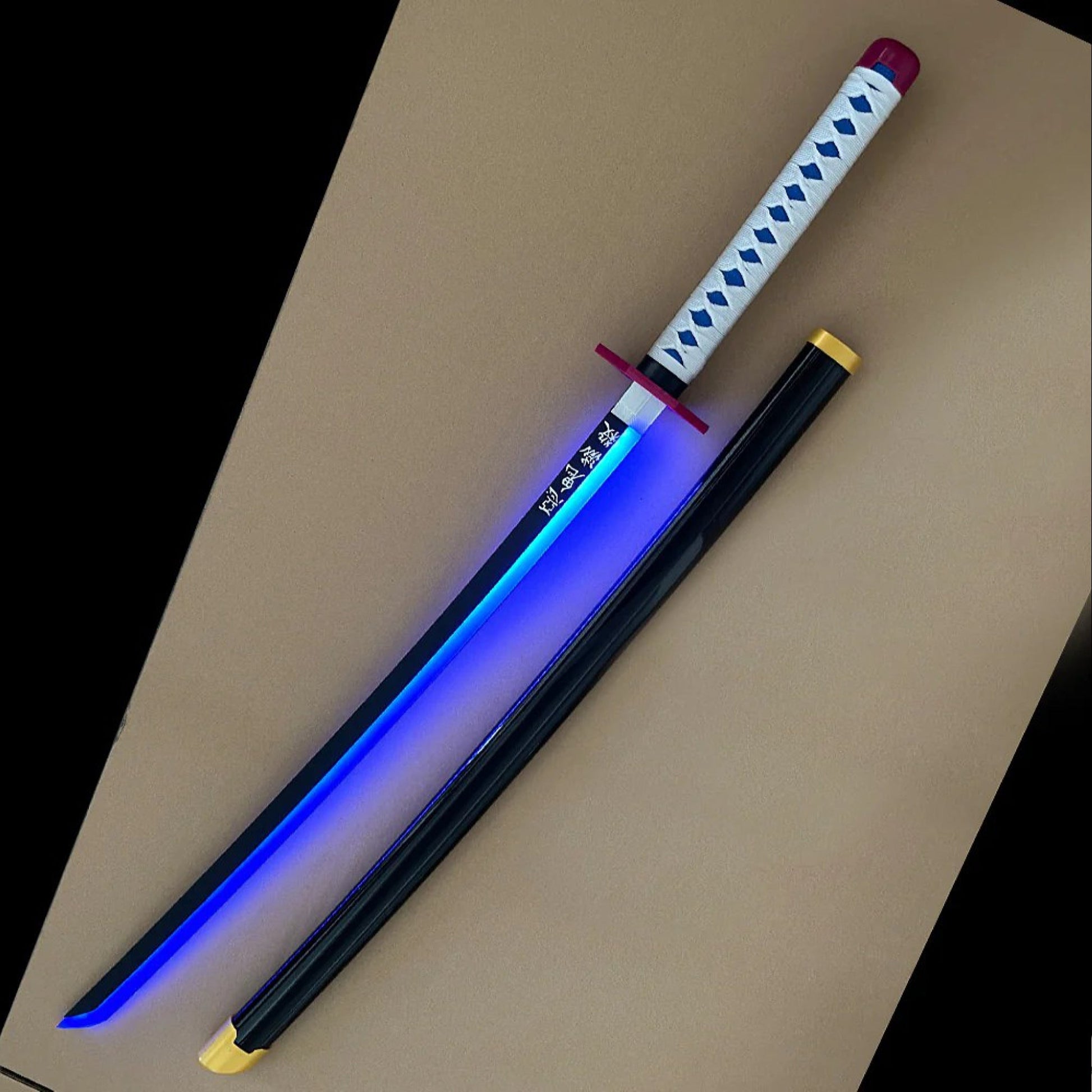 Demon Slayer Giyu Sword LED Light Up Sword Cosplay Prop Replica - NEXTLEVELUK