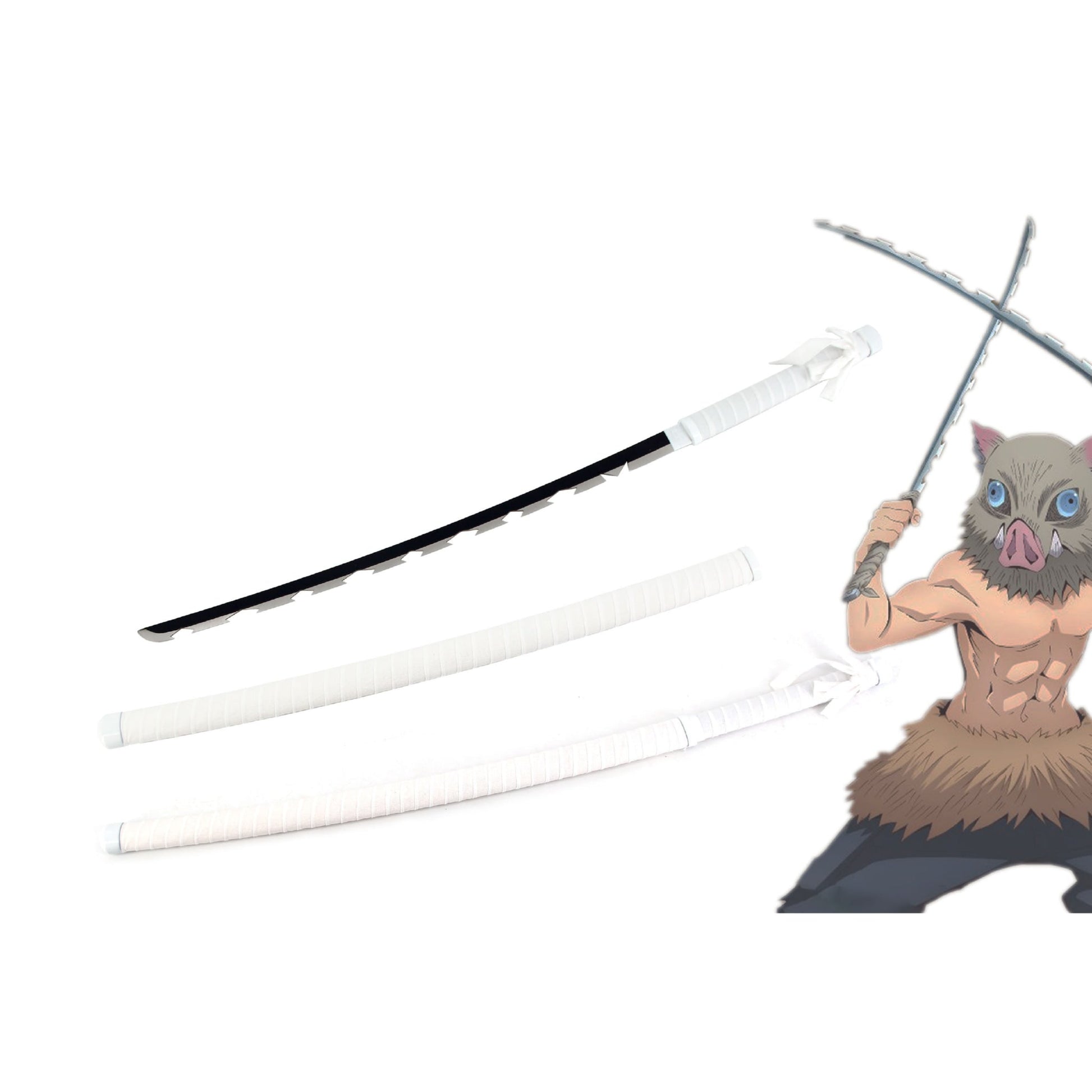Demon Slayer Inosuke Metal Katana Sword - NEXTLEVELUK