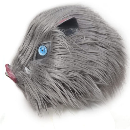 Demon Slayer Mask Inosuke Hashibira Boar Head Latex Cosplay Mask - NEXTLEVELUK