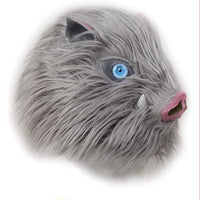 Demon Slayer Mask Inosuke Hashibira Boar Head Latex Cosplay Mask - NEXTLEVELUK