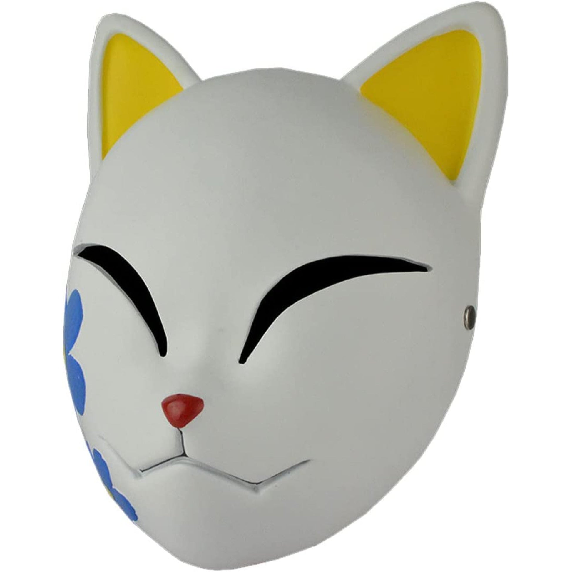 Demon Slayer Mask Makomo Warding Mask Kitsune Resin Cosplay Mask - NEXTLEVELUK