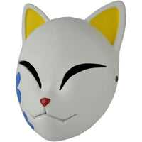 Demon Slayer Mask Makomo Warding Mask Kitsune Resin Cosplay Mask - NEXTLEVELUK