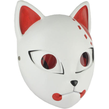 Demon Slayer Mask Tanjiro Warding Mask Kitsune Resin Cosplay Mask - NEXTLEVELUK