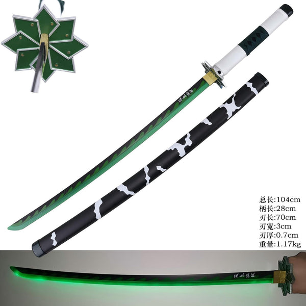 Demon Slayer Sanemi Metal LED Katana Sword