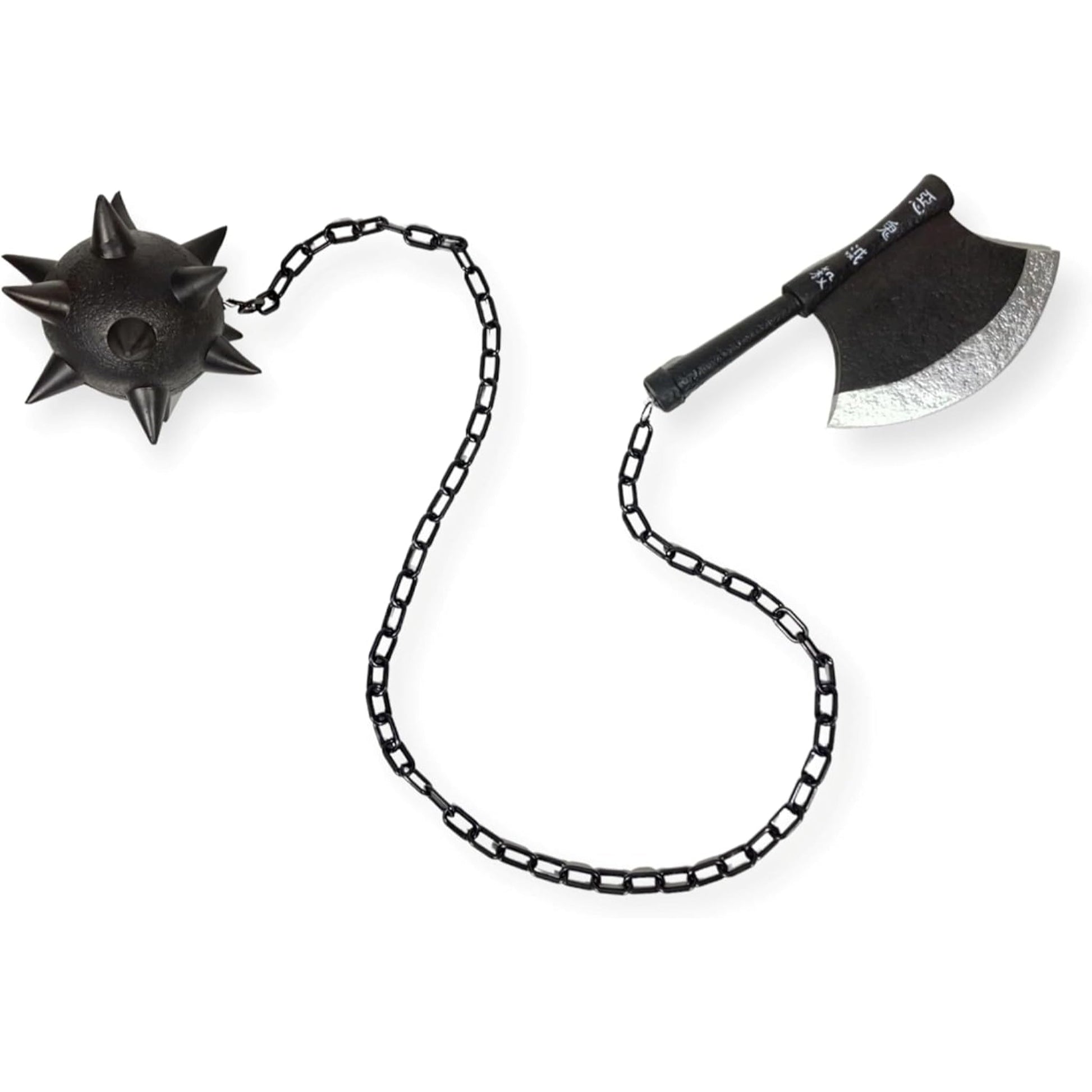Demon Slayer Sword Gyomei Himejima Nichirin Chained Spiked Flail and Axe Foam Cosplay Prop - NEXTLEVELUK