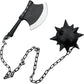 Demon Slayer Sword Gyomei Himejima Nichirin Chained Spiked Flail and Axe Foam Cosplay Prop - NEXTLEVELUK