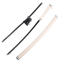 Demon Slayer Sword Inosuke Wooden Cosplay Sword with PU Sword Belt Bundle - NEXTLEVELUK