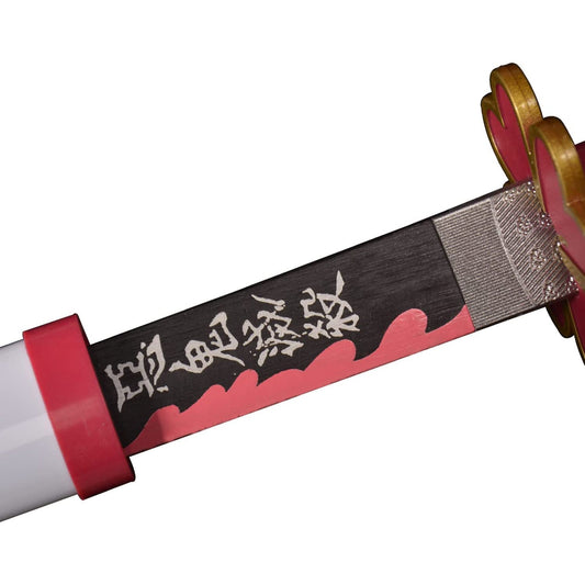 Demon Slayer Sword Mitsuri Kanroji Nichirin Blade Wooden Cosplay Sword - NEXTLEVELUK