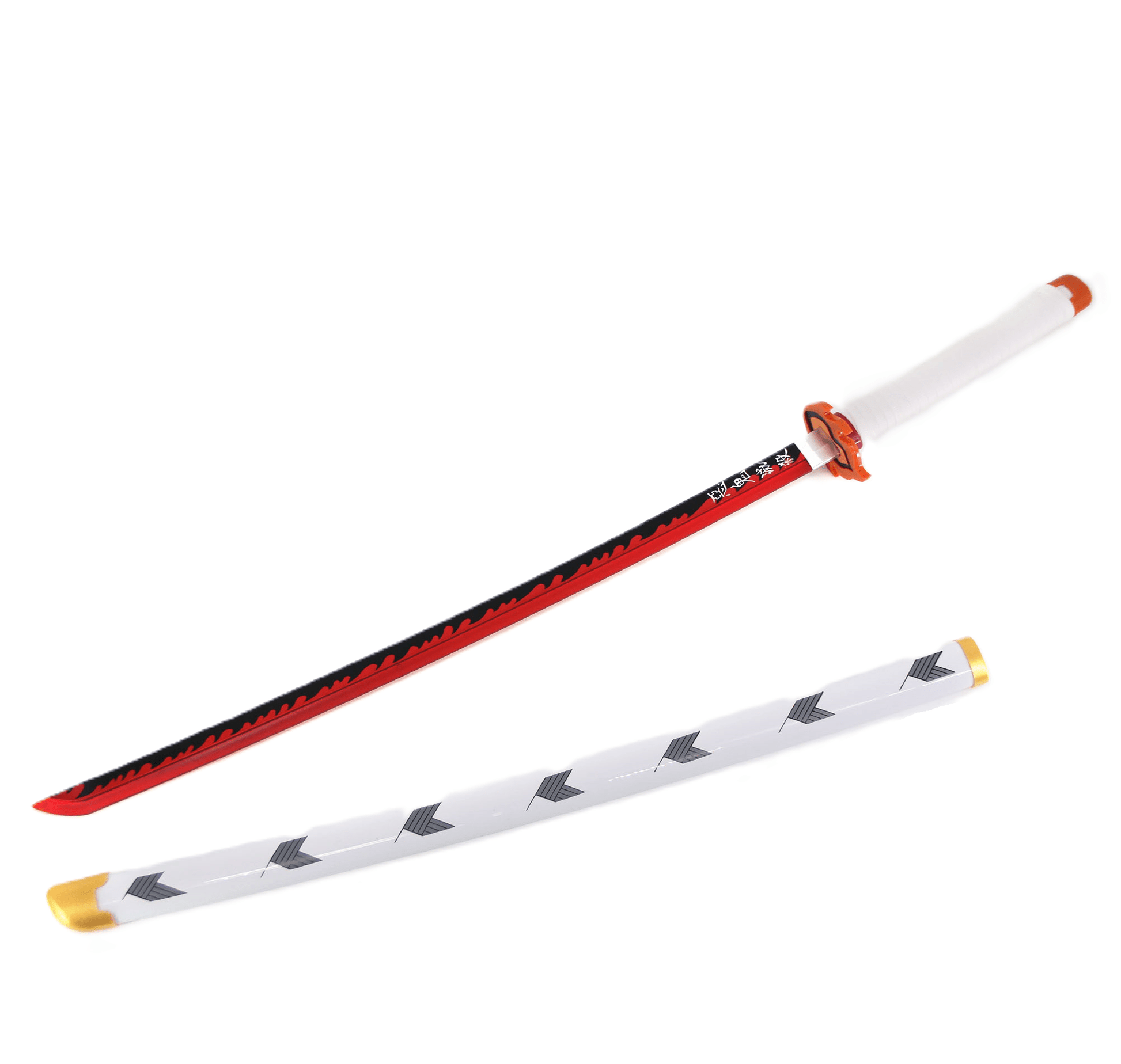 Demon Slayer Sword Rengoku Sword LED Light Up Sword Cosplay Prop Replica - NEXTLEVELUK