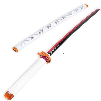 Demon Slayer Sword Rengoku Sword LED Light Up Sword Cosplay Prop Replica - NEXTLEVELUK