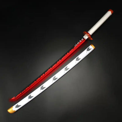 Demon Slayer Sword Rengoku Sword LED Light Up Sword Cosplay Prop Replica - NEXTLEVELUK