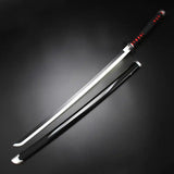 Demon Slayer Tanjiro Sword Wooden LED Light Up Sword Cosplay Prop Replica