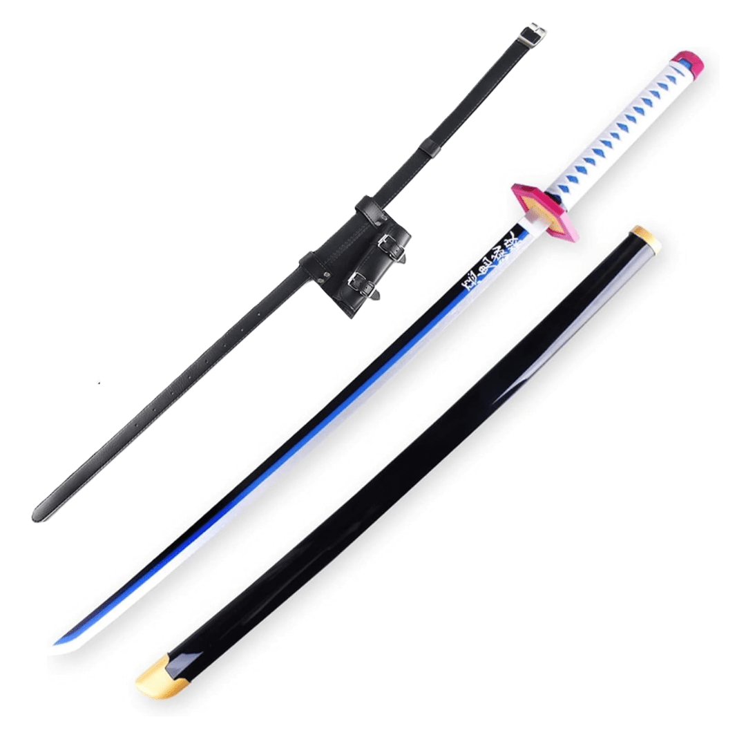 Demon Slayer Sword Tomioka Giyu Wooden Sword With Sword Belt Bundle - NEXTLEVELUK