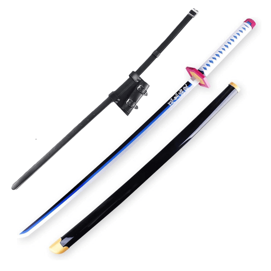 Demon Slayer Sword Tomioka Giyu Wooden Sword With Sword Belt Bundle - NEXTLEVELUK